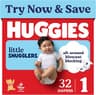 Huggies Little Snugglers Diapers Size 1, 32 Count | Blowout Protection, Leakproof Protection, Luxury Softness, FastAb...