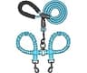 iYoShop Dual Dog Leash - 360° Swivel, No Tangle Walking Leash with Shock Absorbing Bungee for Two Dogs (Large, 25-150...
