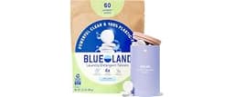 BLUELAND 100% Plastic-Free Laundry Detergent Tablets Set, Free & Clear | Lifts Tough Stains and Odors, Safe for Sensi...