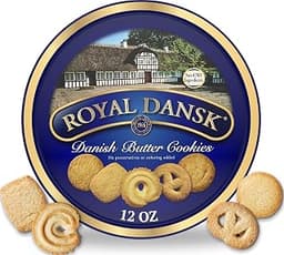 Royal Dansk Butter Cookies, Assorted Snacks Made with Real Butter, 12 Oz | Perfect for coffee or tea, assorted Danish...