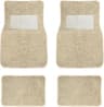 Car Floor Mats All Weather Beige Full Set Front & Rear Carpet