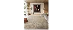 8x10 Area Rugs for Living Room: Washable Rugs for Bedroom Non Slip Low Pile Soft Faux Wool Non Shedding Vintage Large...