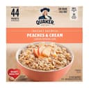 Quaker Instant Oatmeal, Peaches & Cream, 1.05oz, 44 Counts (Pack of 1)