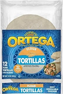 Ortega Tortillas, Flour, 6 Inch, 12 Count (Pack of 12)
