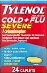 Tylenol Cold + Flu Severe Caplets, Acetaminophen, 24 ct