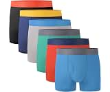 BAMBOO COOL Boys' Boxer Briefs 6-18Y Underwear Tagless Moisture-Wicking Lightweight and Ultra Soft 6-Pack