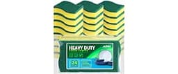 AIDEA Sponges Kitchen, 24 PK Heavy Duty Dish Sponges Kitchen, Scrub Sponges | Sponges for Cleaning Stink-Free, Reusab...
