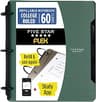 Five Star Flex Refillable Notebook + Study App, College Ruled Paper and 1 Inch TechLock Ring Binder with Pockets, Tab...