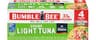 Bumble Bee Chunk Light Tuna in Water, 5 oz (Pack of 4) | Wild Caught Tuna, 23g Protein per Can, MSC Certified Sustain...