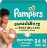 Swaddlers Newborn Diapers, Size Newborn (up to 10 lbs), 84 Count, Fragrance Free, Hypoallergenic, Absorbent, Pediatri...