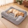 Dog Bed for Large Dogs, Washable Plush Dog Sofa Bed Pet Couch, Grey XL