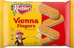 Keebler Vienna Fingers Cookies, Sandwich Cookies with Creme Filling, 12 Oz | Golden sandwich cookies with a vanilla f...