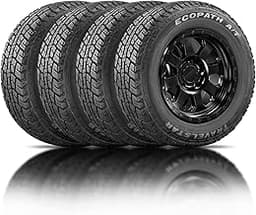 Set of 4 (Four) Travelstar Ecopath AT All Terrain LT265/70R18 10 Ply 124/121S Light Truck Radial Tire + Three-year Ro...