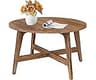 VASAGLE MAEZO Collection - Round Coffee Table, 31.5-Inch Center Table, Tapered Legs, Curved Transitions, Easy to Asse...