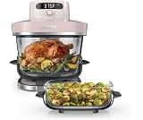 Ninja Crispi Pro 6-in-1 Glass Air Fryer | 6qt & 2.5qt Glass Containers with Storage Lids | Non-Toxic | Meal Prep, Mic...