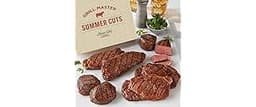 The Summer Sizzler Steak Set with 2 Super Trimmed™ Filet Mignon, 2 Kansas City Strips, 2 Boneless Ribeyes, and 2 Top ...