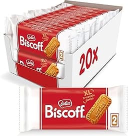 Lotus Biscoff Cookies, Caramelized Biscuit Cookie Snack, Dispenser Box (20 sleeves of 2 extra large cookies) Vegan, 0...