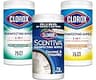 Clorox Disinfecting Cleaning Wipes, Bleach Free, Crisp Lemon, Fresh Scent, Scentiva Coconut and Waterlily, 75 Count E...