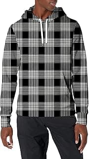 LOAIHA Men's Long Sleeve Pullover Hoodie Terry Cloth Sweatshirt Casual Fit Drawstring Hood Kangaroo Pocket