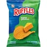Ruffles Potato Chips, Queso, Cheddar Cheese, 8 Ounce