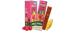 SOLELY - Organic Mango Raspberry Fruit Jerky - 12 Individually Wrapped Fruit Strips - Fruit Leather - Healthy Snacks ...