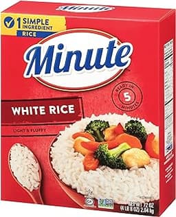Minute Instant White Rice, 72-Ounce Box, Light and Fluffy, for Quick Dinner Meals