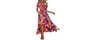 PRETTYGARDEN Women's Boho Floral Maxi Dress Summer Short Sleeve Wrap V Neck Long Flowy Beach Vacation Wedding Guest D...