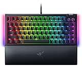 Razer BlackWidow V4 75% Mechanical Gaming Keyboard: Hot Swappable Design - Compact & Durable - Orange Tactile Switche...