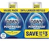 Dawn Powerwash Lemon Dish Spray, Liquid Dish Soap 2 Refills, 43 Fl Oz