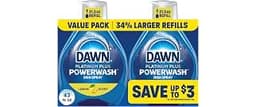 Dawn Powerwash Lemon Dish Spray, Liquid Dish Soap 2 Refills, 43 Fl Oz