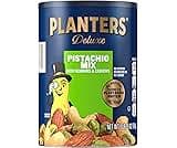 PLANTERS Pistachio Nuts Lovers Nut Mix with Pistachios no shell, Almonds & Cashews, Party Snacks, Plant-Based Protein...