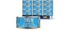 Tonnino Yellowfin Tuna Fish in Spring Water - Pack of 12 Can