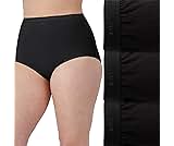 Bali Women's Stretch Cotton Brief Underwear, Full-cut-fit Brief, Full Coverage Panty, 3-pack