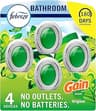 Febreze Bathroom Air Freshener, Odor-Fighting, Plug in Alternative, White, Air Fresheners for Small Spaces in Home, B...