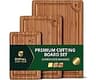ROYAL CRAFT WOOD Wooden Cutting Boards for Kitchen Meal Prep & Serving - Non Toxic Bamboo Wood Cutting Board Set with...