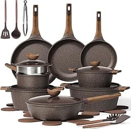 CAROTE 26PCS Pots and Pans Set Non Stick, Cookware Set Pots and Pans Induction Cook Ware, Nonstick Kitchen Cooking, P...