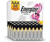 Energizer Alkaline Power AAA Batteries (32 Pack), Long-Lasting | For wireless mouse, flashlights, thermometers, smart...
