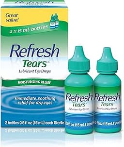 Refresh Tears, Lubricant Eye Drops, 2 Bottles .5 fl oz (15 ml)