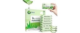 Dorahoney Unscented Wet Wipes Travel Size with Aloe Vera, Hypoallergenic Pocket Wipes for Sensitive Skin, 99% Water M...