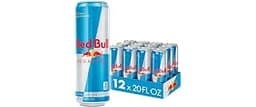 Red Bull Sugar Free Energy Drink with 189mg Caffeine plus Taurine & B Vitamins, 20 Fl Oz, Pack of 12 Cans