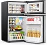 EUHOMY Mini Fridge with Freezer, 3.2 Cu.Ft Mini Refrigerator fridge, 2 door For Bedroom/Dorm/Office/Apartment - Food ...