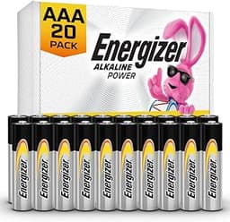 Energizer Alkaline Power AAA Batteries (20 Pack), Long-Lasting | For wireless mouse, flashlights, thermometers, smart...