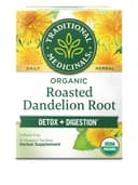 Traditional Medicinals Organic, Roasted, Dandelion Root Tea - Supports Normal Detox + Digestion - Kosher, Non-GMO, Ca...