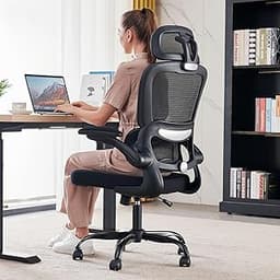 TRALT Office Chair Ergonomic Desk Chair, 330 LBS Home Mesh Office Desk Chairs with Wheels, Comfortable Gaming Chair, ...