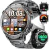 LIGE Military Smart Watch for Men, 1400mAh 60-Days Battery, 1.85" HD Smartwatch with LED Flashlight, 100+ Sports Mode...