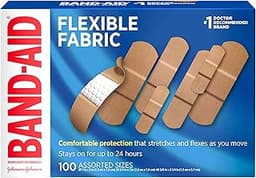BAND-AID Brand Flexible Fabric Adhesive Bandages, Comfortable Sterile Protection & Wound Care for Minor Cuts, Scrapes...