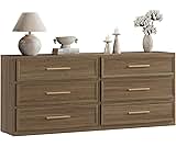 SICOTAS Night Stand Set 2 Oversized Extra Large Nightstands Set of 2 Tall Bedside Side Table with 3 Drawers Storage M...