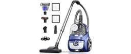 HawKam Canister Vacuum, Upgraded 1600W Bagless Canister Vacuum Cleaner, Auto Cord Rewind, H13 HEPA Filter, 4Qt Large ...
