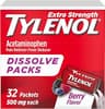 Tylenol Extra Strength Dissolve Powder Packs, Berry, 32 Ct | 500 mg Acetaminophen, Pain Reliever & Fever Reducer, Fas...