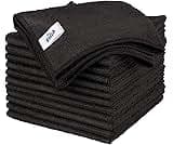 MR.SIGA Microfiber Cleaning Cloth, All-Purpose Microfiber Towels, Streak Free Cleaning Rags, Pack of 12, Black, Size ...